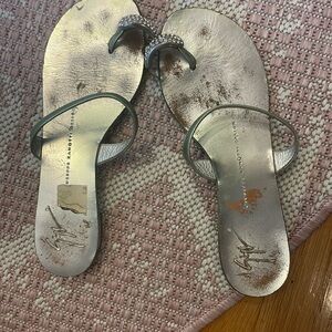 Giuseppe Zannoti 37 silver embellished sandal